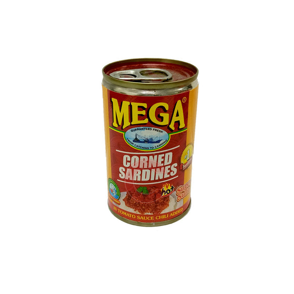 MEGA CORNED SARDINES TS CHILI 155G