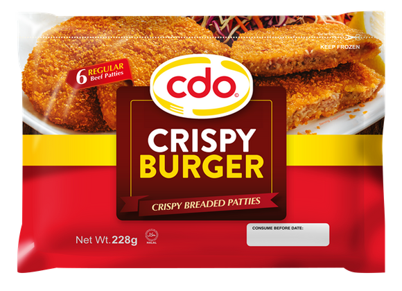 CDO CRISPY CHICKEN BURGER 228G