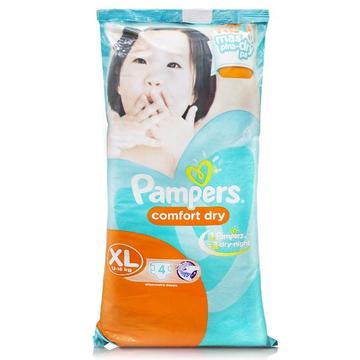 PAMPERS COMF DRY XL 4`S