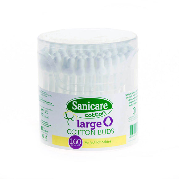 SANICARE COTTON LARGE BUDS 160TIPS