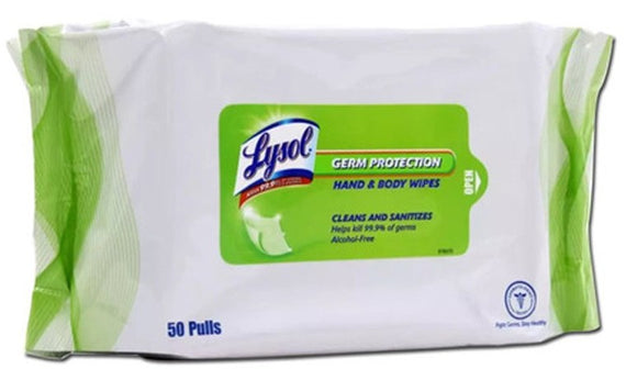 LYSOL HAND WIPES 50`S