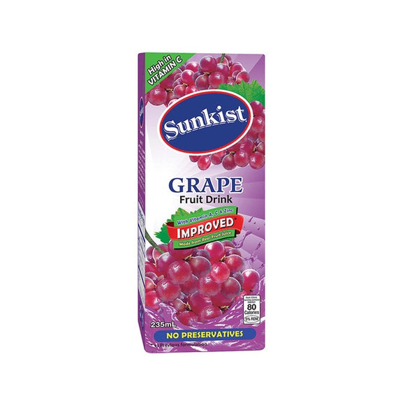 SUNKIST GRAPE 235ML