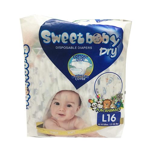 SWEET BABY DRY TP LGE 16`S