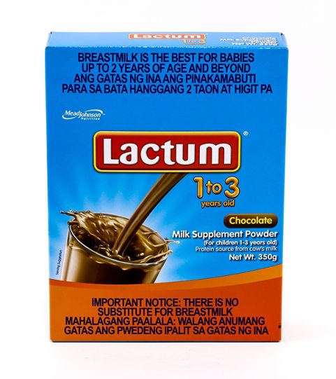LACTUM 1-3 YRS CHOCO 350G
