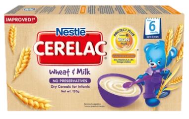 CERELAC BL WHEAT&MILK 120GM