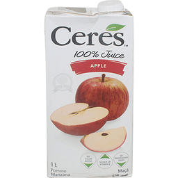 CERES FRUIT JUICE APPLE 1LT