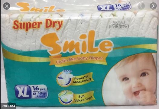SMILE DRY BP XL 16`S