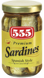 555 PREM SARDINES SPANISH 230GM