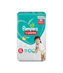 PAMPERS DRY PANTS XL 12`S