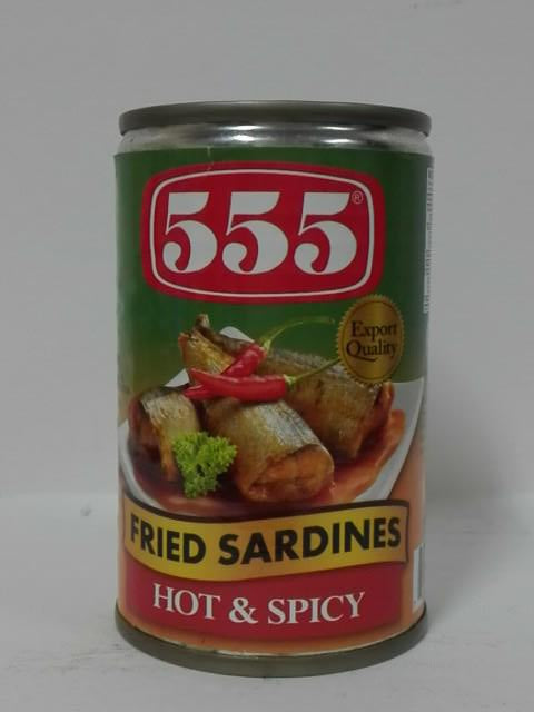 555 SARDINES FRIED H&S 155GM