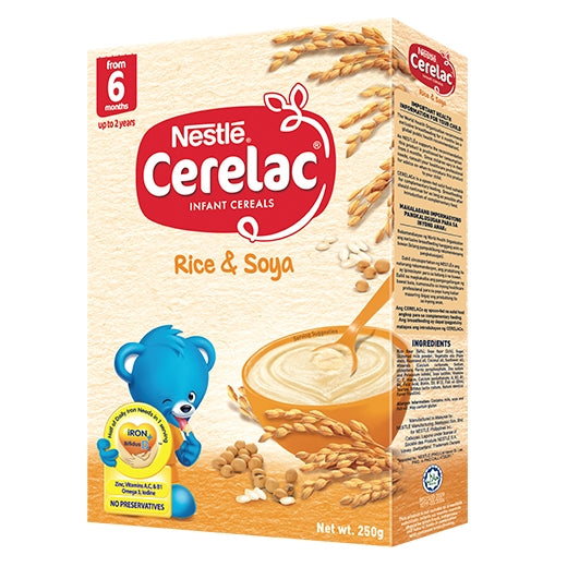 CERELAC BL RICE&SOYA 250GM