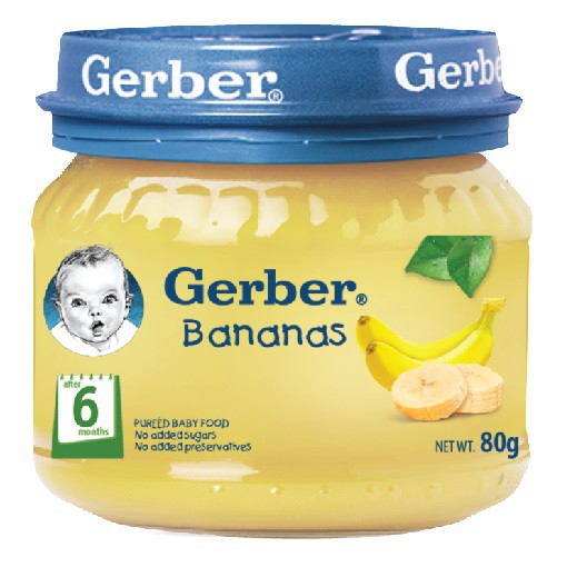 GERBER BANANA PUREE 80G