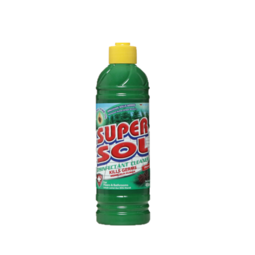 SUPER SOL DISINFECTANT CLEANER PINE 450ML BOT