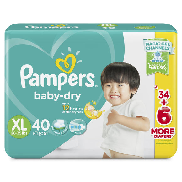 PAMPERS BABY DRY XL 40`S