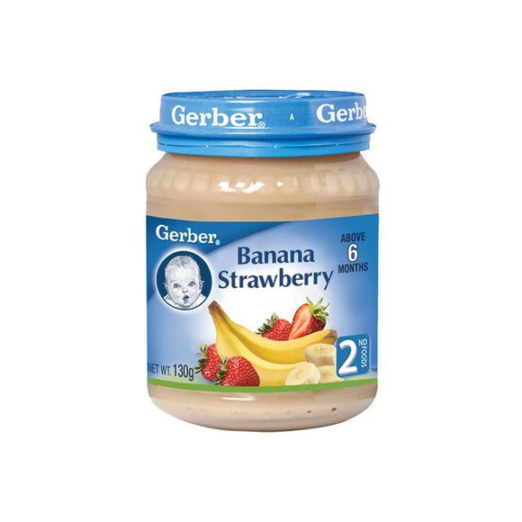 GERBER BANANA  STRAWBERRY 130G