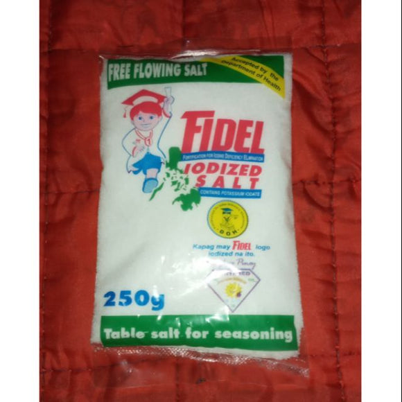 FIDEL IODIZED SALT FREE FLOW 250G