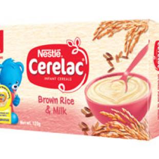 CERELAC BL BROWN RICE&MILK 120GM