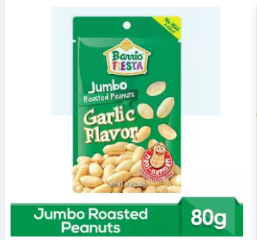 BF JUMBO ROASTED PEANUTS GARLIC 80G