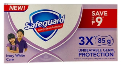 SAFEGUARD IVORY CARE 85GMX3`S