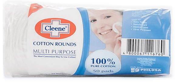 CLEENE FACIAL COTTON S.SEALED 50`S