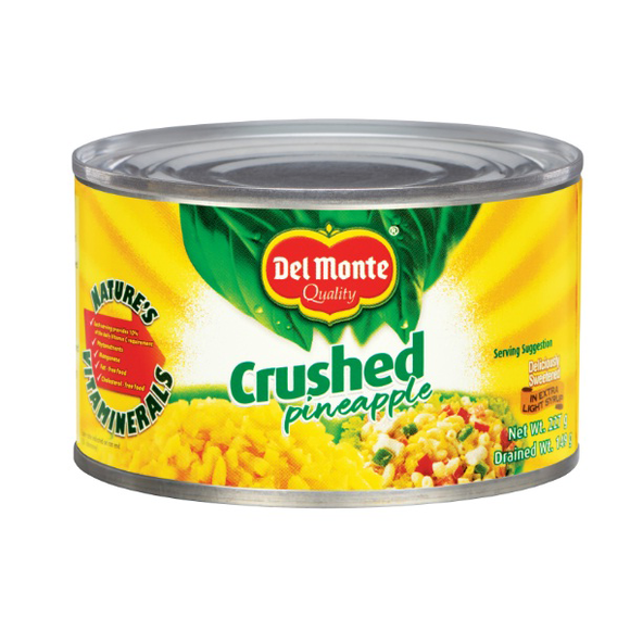 DEL MONTE PINEAPPLE CRUSHED 234G FLAT