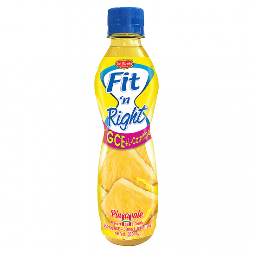 DEL MONTE FIT`N RIGHT PINEAPPLE 330ML