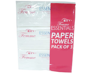 FEMME PAPER TOWEL INTERFOLDED PACK OF 3