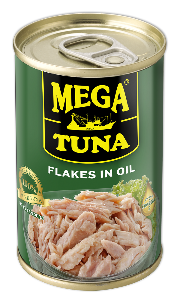 MEGA TUNA FLAKES IN OIL 155G EOC