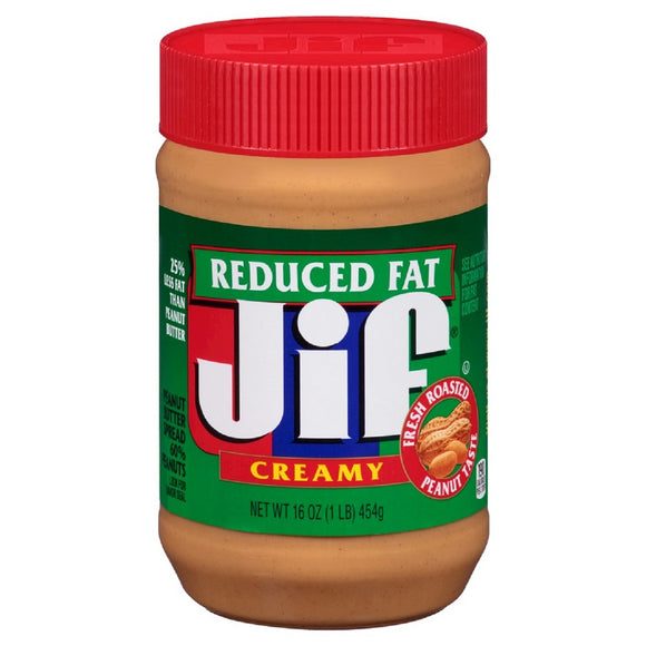 JIF REDUCED FAT CREAMY PB 16OZ