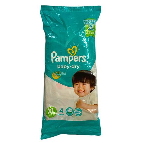 PAMPERS BABY DRY XL 4`S