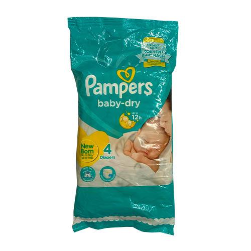PAMPERS BABY DRY TPE LC NB 4`S