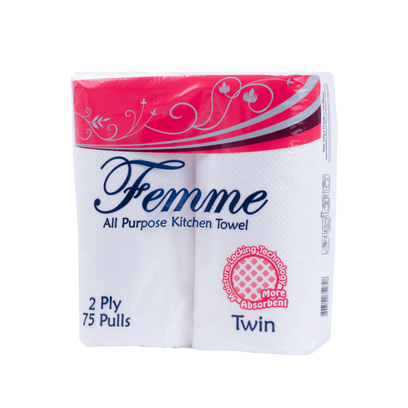 FEMME KT ALL PURP TWIN75PL 2PLY