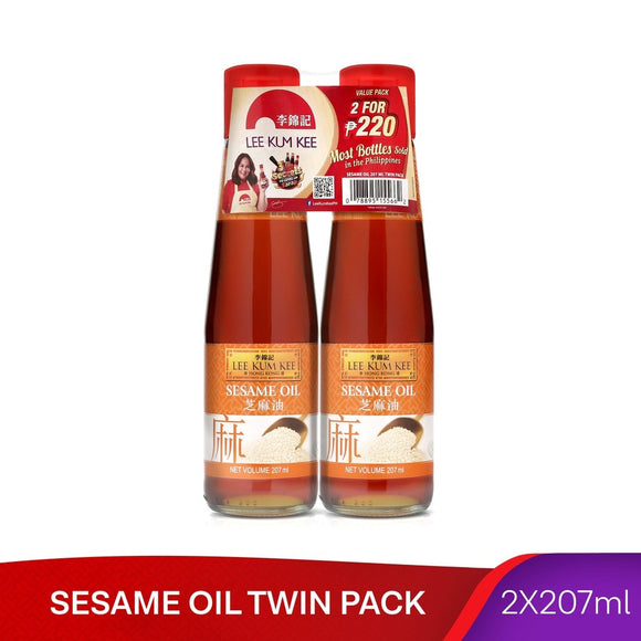 LKK SESAME OIL 207ML TWIN PCK
