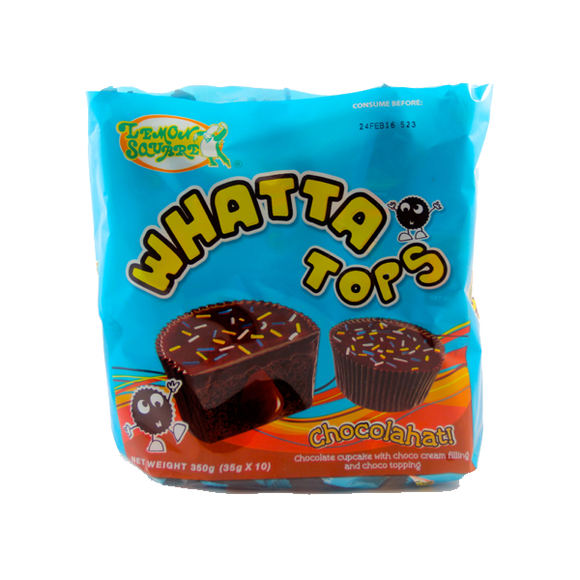 LEMON SQUARE WHATTA TOPS CHOCO 10`S
