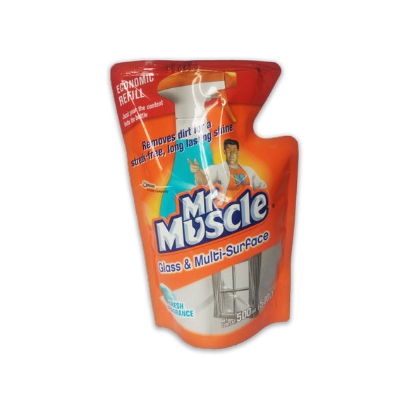 MR.MUSCLE GLASS CLNR 500ML REF