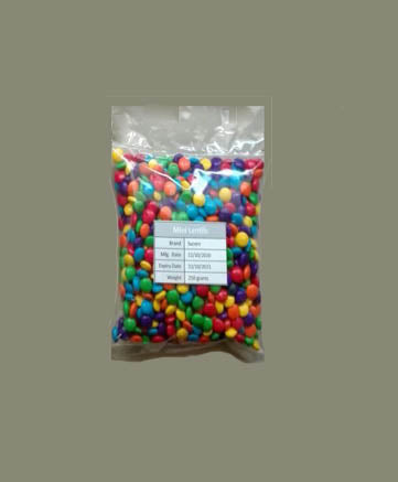 MINILENTILS CHOCOBUD 50GM