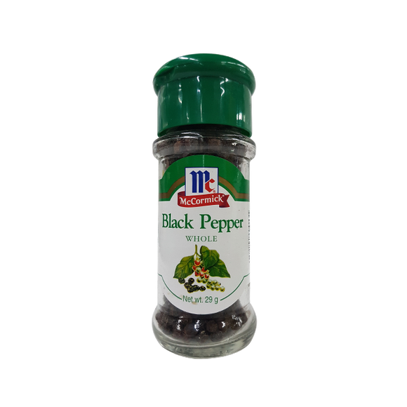 McCORMICK BLK PEPPER WHOLE 29GM