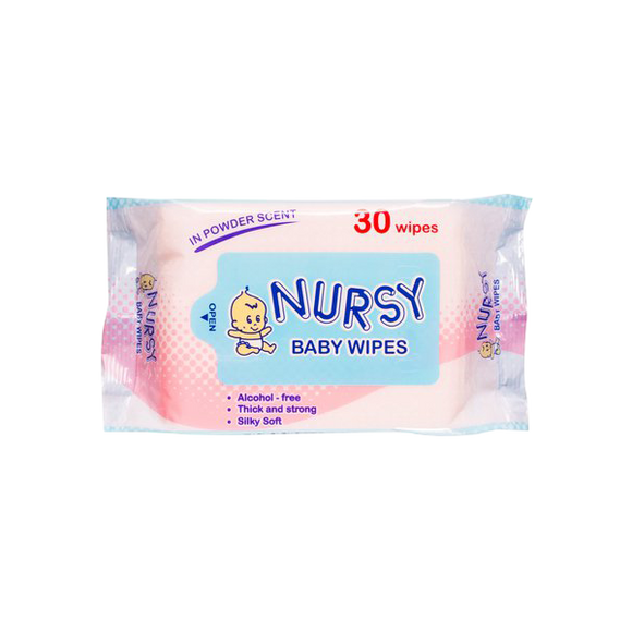 NURSY BABY WIPES 30`S