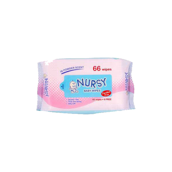 NURSY BABY WIPES POW SC 66`S