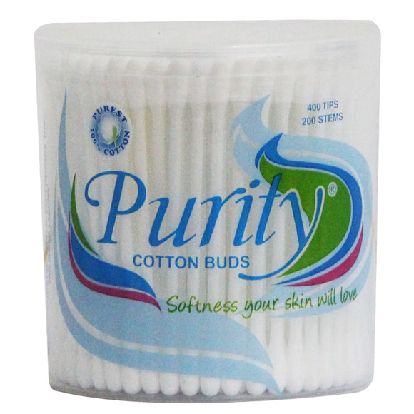 PURITY COTTON BUDS 400TIPS CAN
