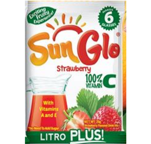 SUNGLO POW LITRO STRAWBERRY 25G