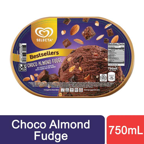 SELECTA IH CHOCO ALMOND FUDGE 750ML