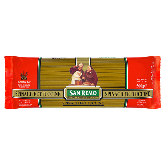 SAN REMO SPINACH FETTUCCINE 500GM