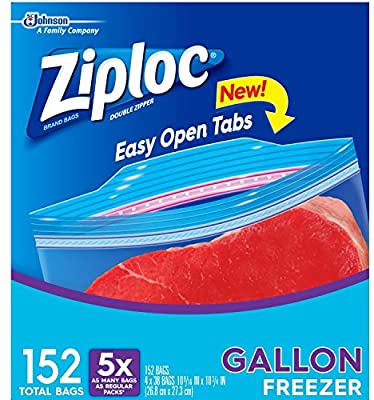 ZIPLOC FREEZER BAG GAL 8`S