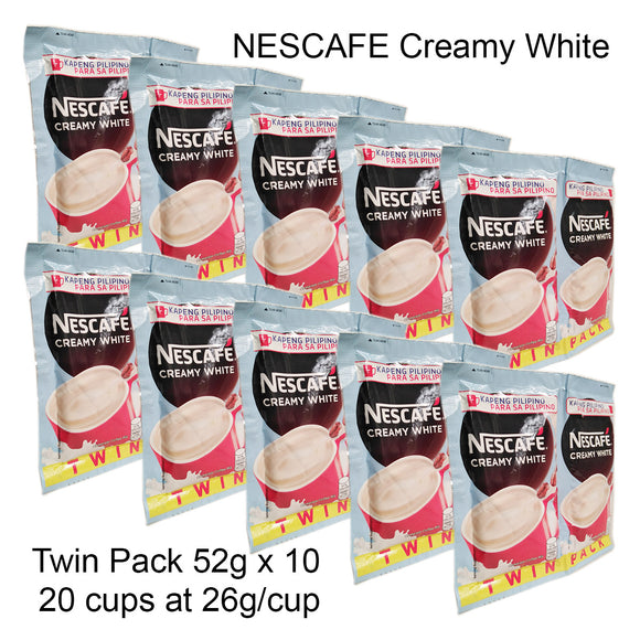 NESCAFE CREAMY WHT 52G TWIN 10+2FREE