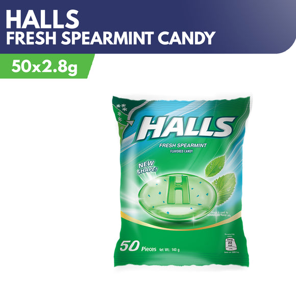 HALLS FRESH SPEARMINT 50`S