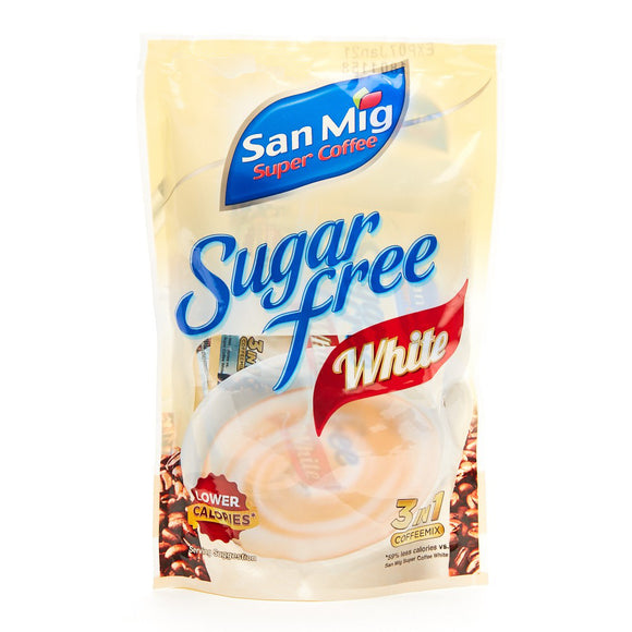 SAN MIG SUGAR FREE WHITE STAND UP POUCH 20S