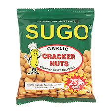 SUGO CRACKER NUTS GARLIC 50GM