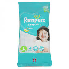 PAMPERS BABY DRY TPE LC  L 4`S