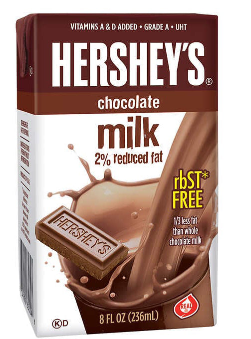 HERSHEY'S CHOCO 2% MILK RED FAT 8 OZ